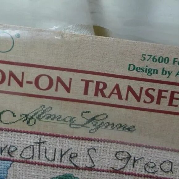 Vintage PLAID Iron-On Transfer For the Birds 57600 Design Alma Lynne Noah's Ark - Picture 2 of 2